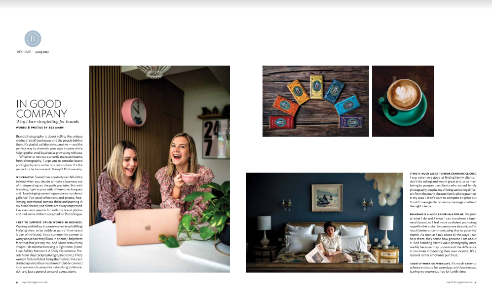 Click Magazine spread layout 