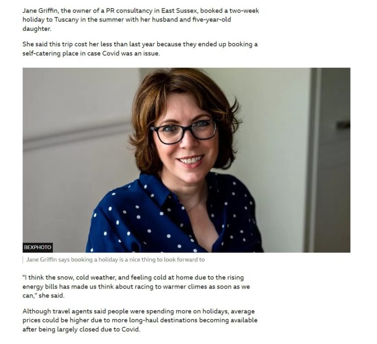 Jane Griffin's headshot used in the press BBC News