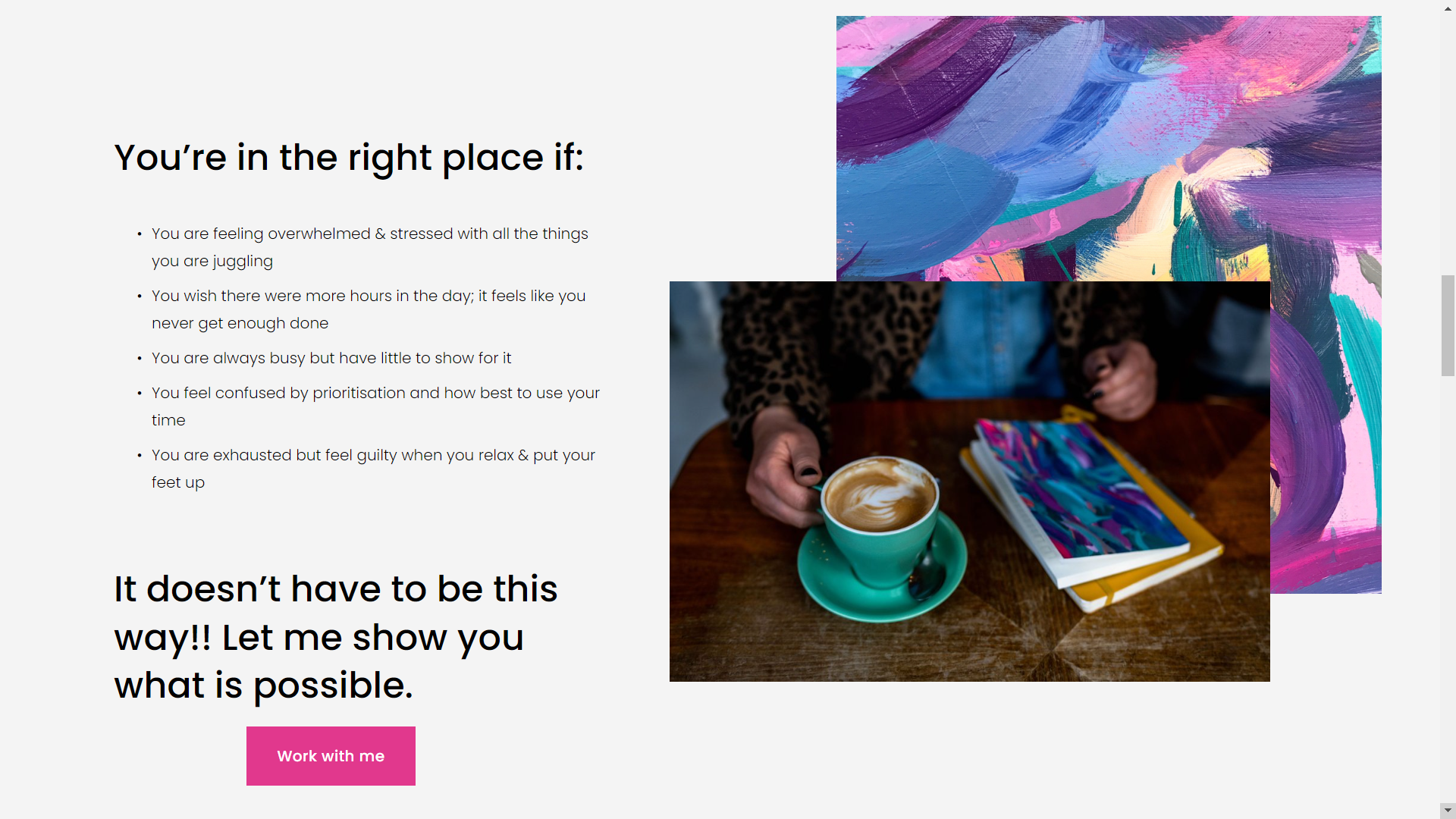 Sarah Stewart's Website screenshot